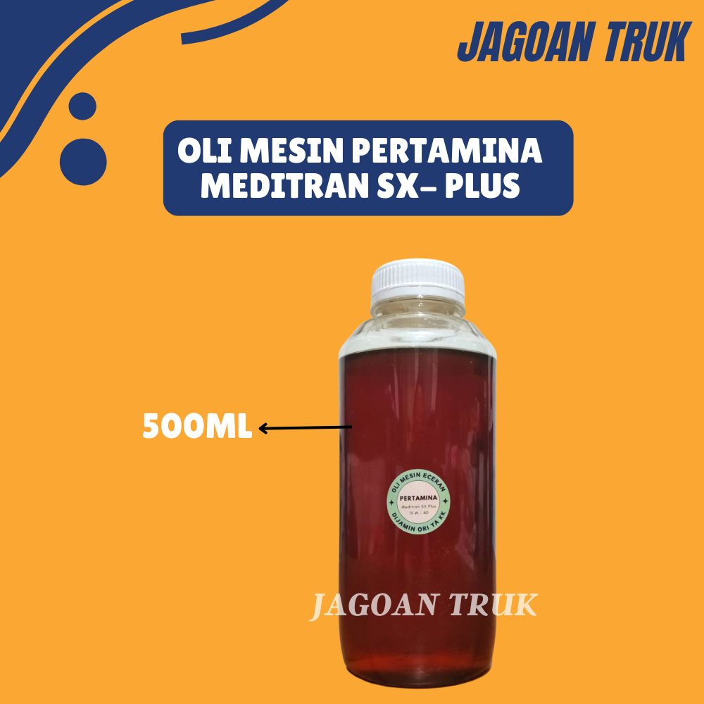 Oli Mesin Diesel Pertamina Meditran SX-Plus 15W-40 1L Ecer 500ML Drum Ori