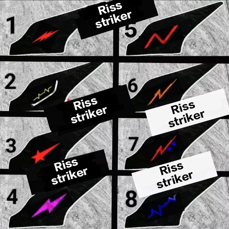 stiker lampu picek sebelah kiri vario 125 fi old lazy eye