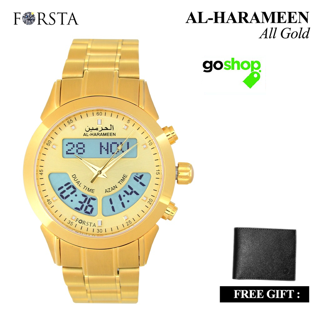 FORSTA Al Harameen All Gold Jam Tangan Muslim
