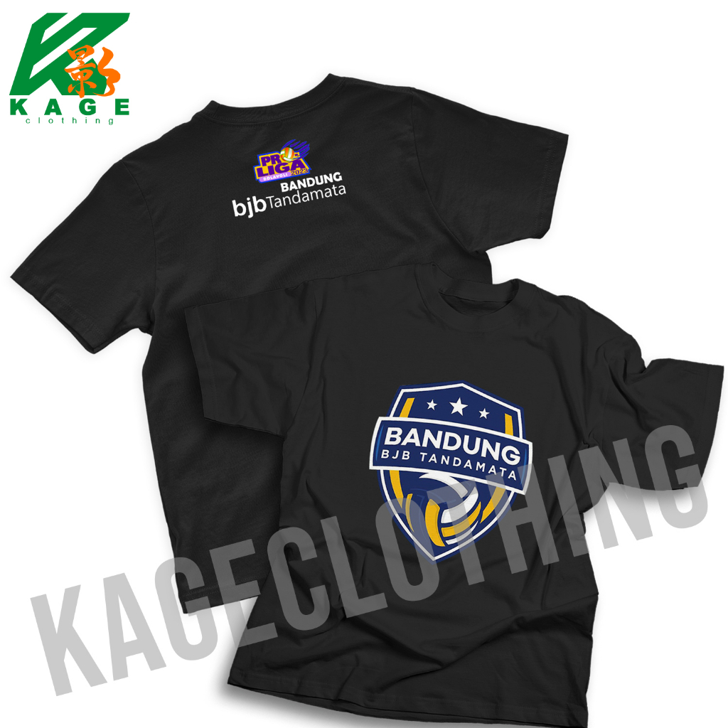 BANDUNG BJB TANDAMATA  Tshirt baju distro cotton combed 30s UNISEX KAOS OLAHRAGA PROLIGA KLUB BOLA V