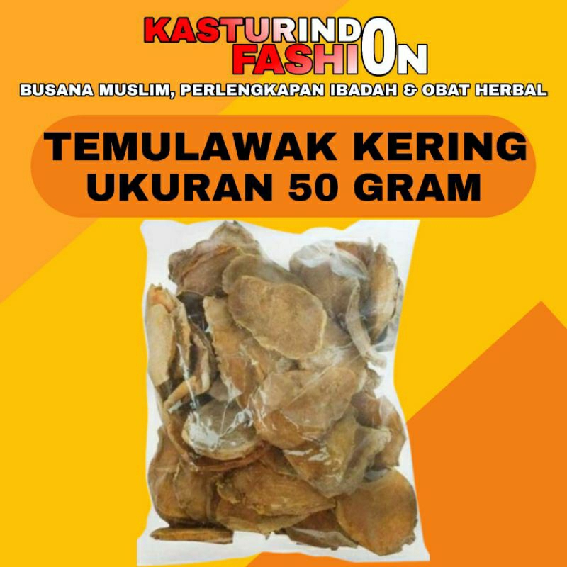 

Temulawak Kering Potongan Rajang Rajangan Herbal Ukuran Isi 50 Gram Rempah