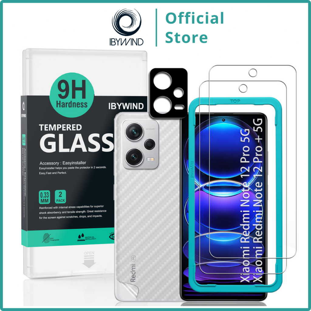NEW PORODUK TEMPERED GLASS IBYWIND UNTUK XIAOMI REDMI NOTE 12 PRO 5G/REDMI NOTE 12 PRO+ 5G DENGAN