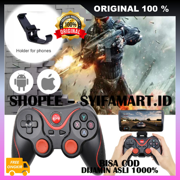 Pengontrol Gamepad Joystick Nirkabel X3 Gamepad Controller 100% ORIGINAL