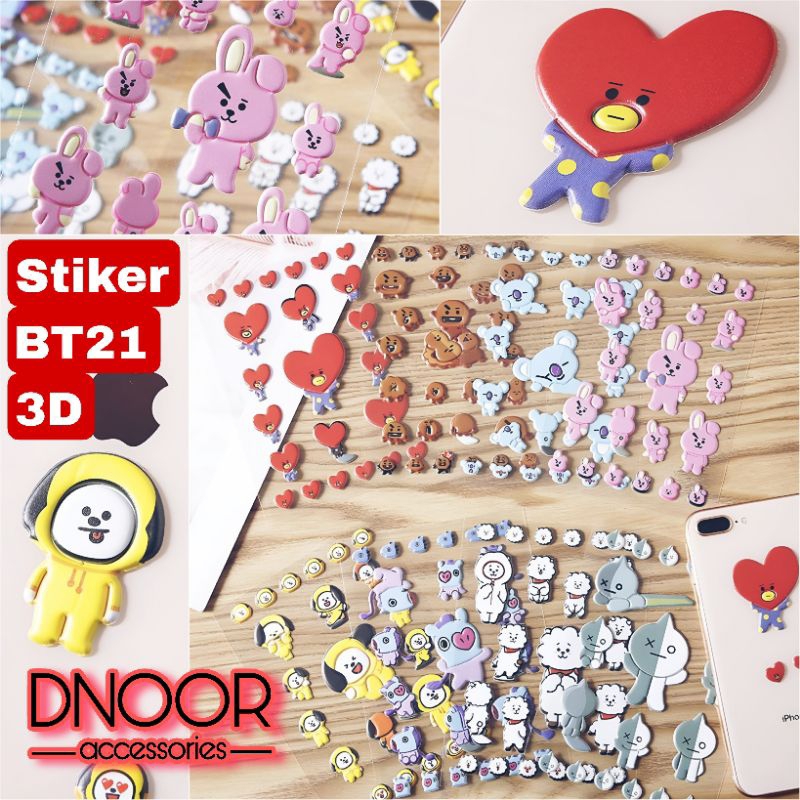 

Stiker BT21 KPOP Korea Karakter Kartun