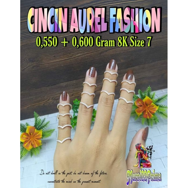 CINCIN AUREL FASHION EMAS ASLI