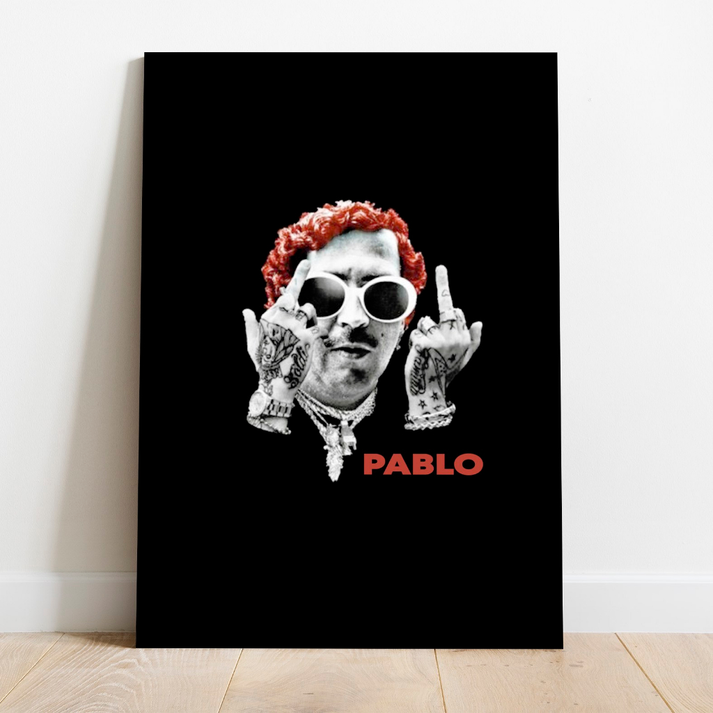 Poster Pablo Escobar Tattoo Red And Black