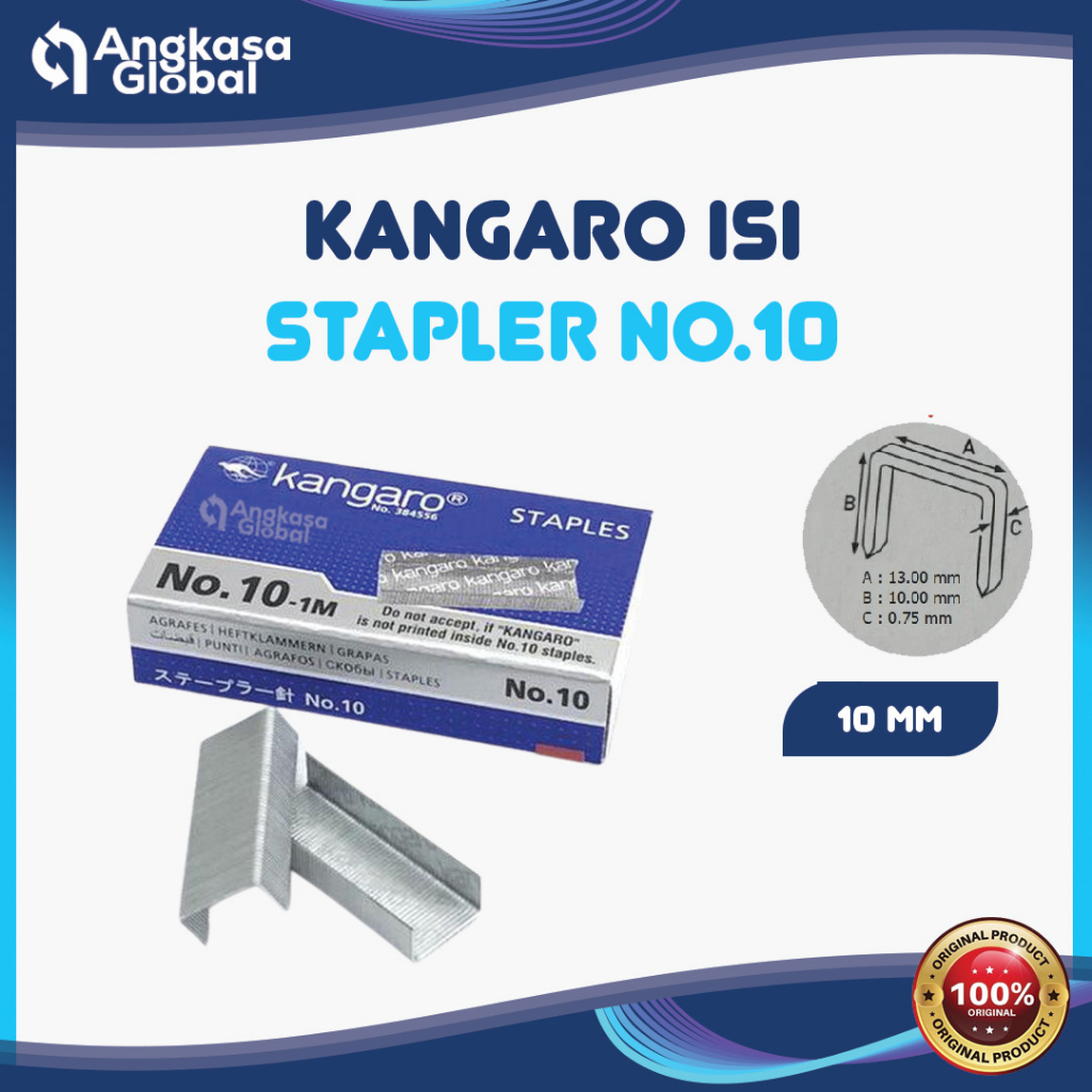 

KANGARO ISI STAPLER NO.10 (1PACK/20DUS)