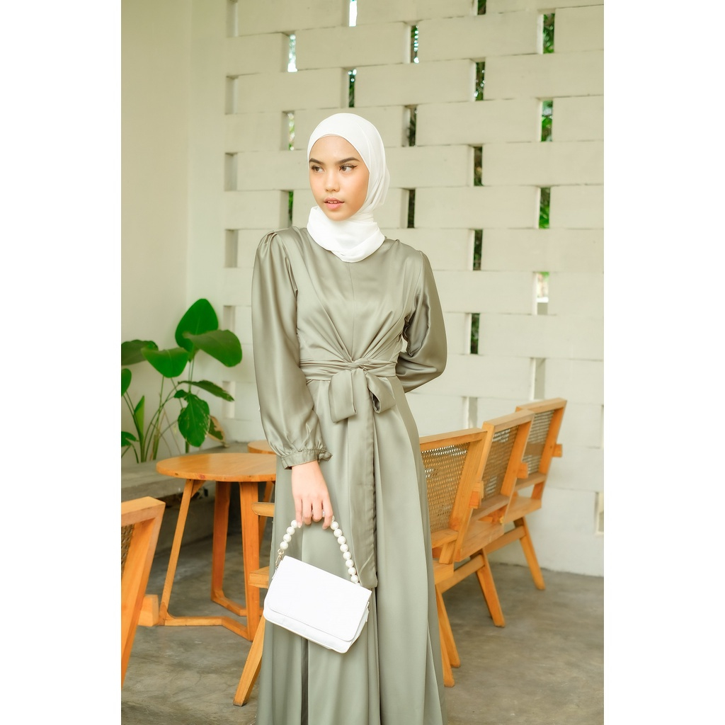 Dress Satin Premium Velvet Satin Dress Tali Satin Utari Dress Satin Gamis Satin Silk Dress Satin Pre