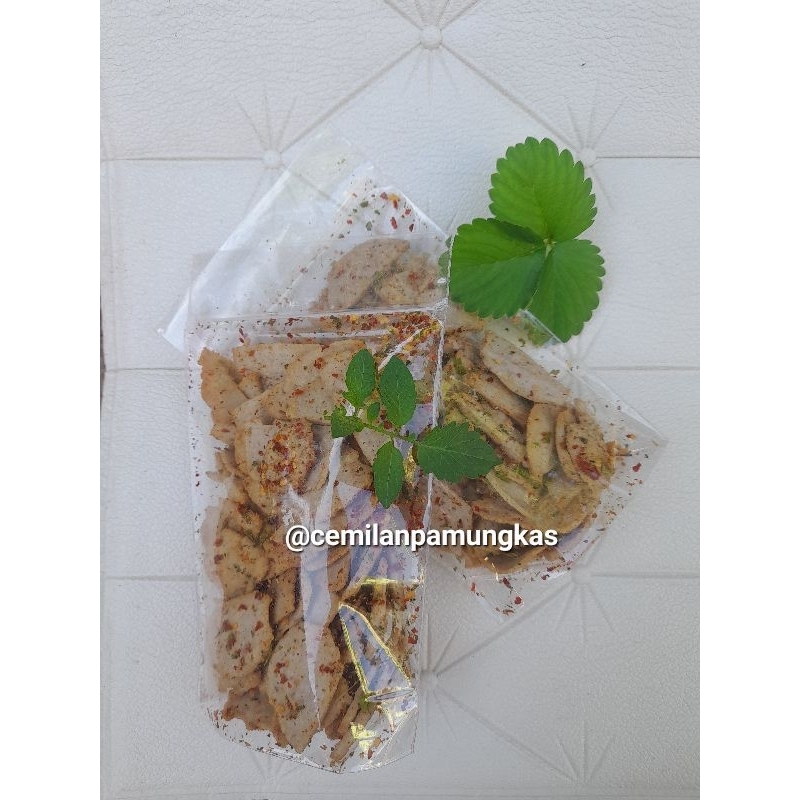 

Basreng Pedas daun jeruk500gr/Basreng viral/Cemilan kekinian