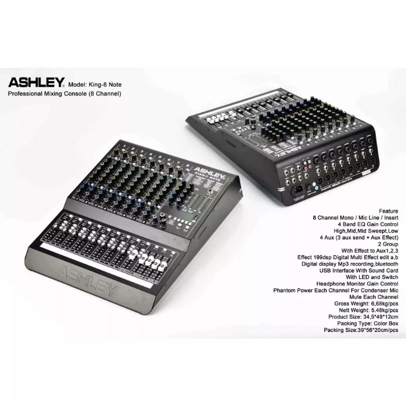 MIXER ASHLEY KING 8NOTE