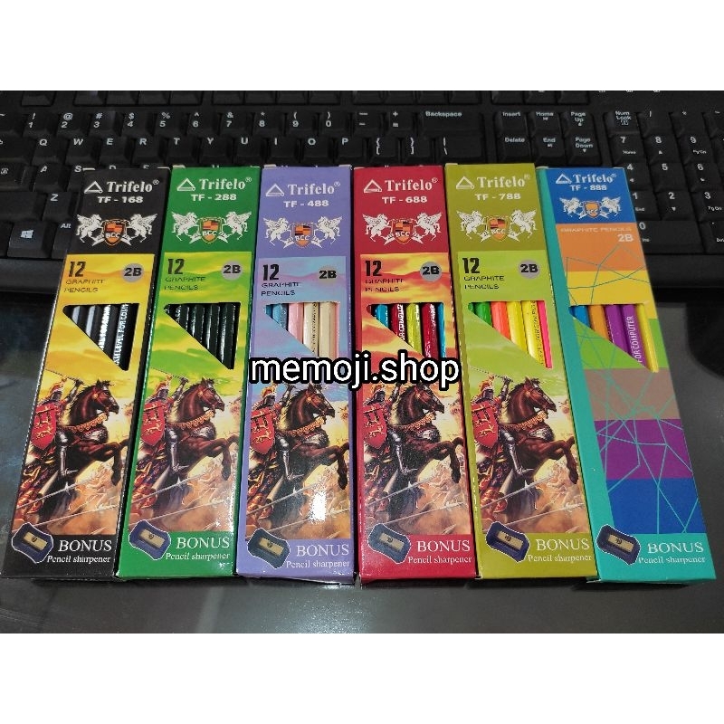 

Pensil 2B Trifelo (12pc bonus 1pc rautan)