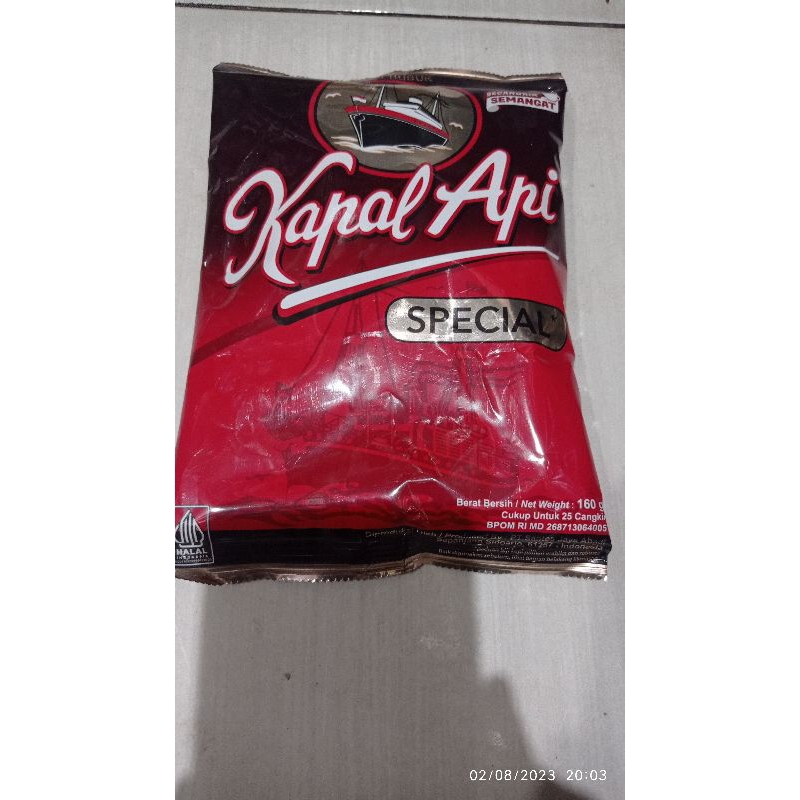 

Kopi Kapal Api tanpa gula 160gr