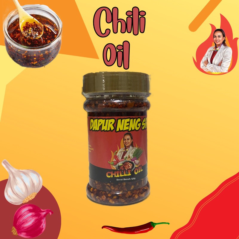 

SAMBAL / SAMBEL CHILI OIL MURAH Pedas Tanpa Pengawet isi 125gr Dapur Neng Sri