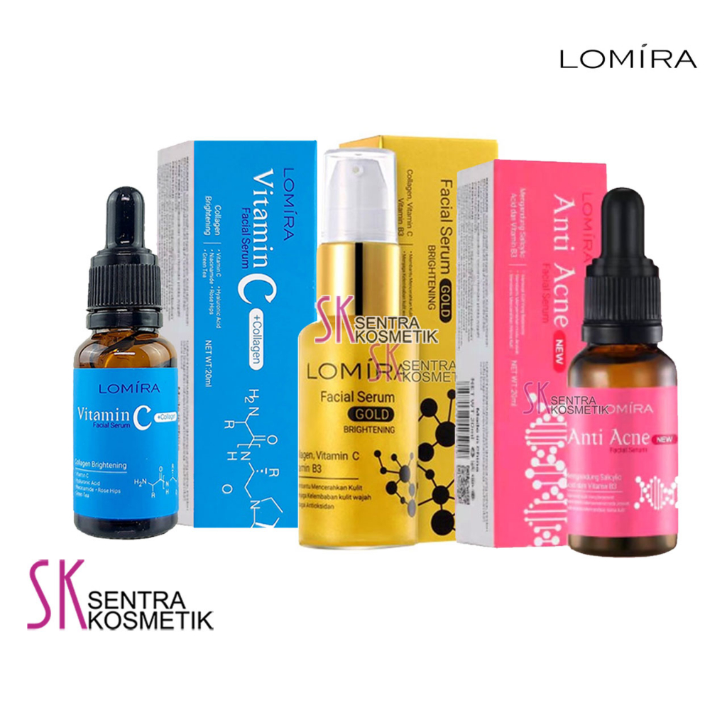 LOMIRA Serum Wajah Brightening - Anti Acne - Vitamin C