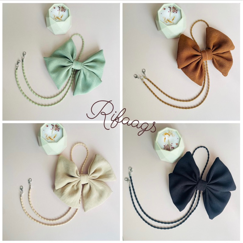 Strap masker pita / Konektor masker pita / PREMIUM Strap Masker Pita / Strap masker Hijab / strap ma