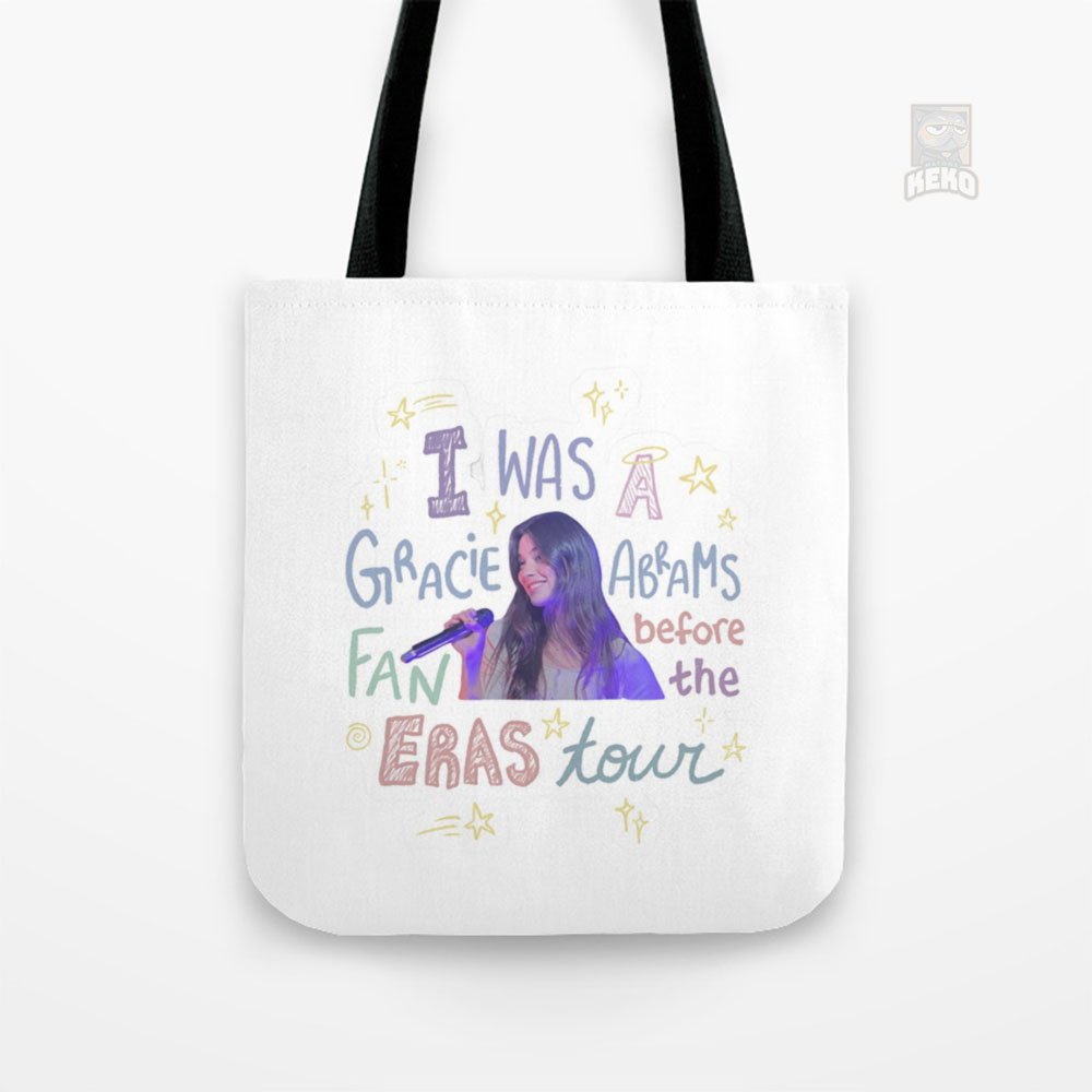 A Fan of Gracie Before Abrams the Eras Tour Tote Bag Kanvas
