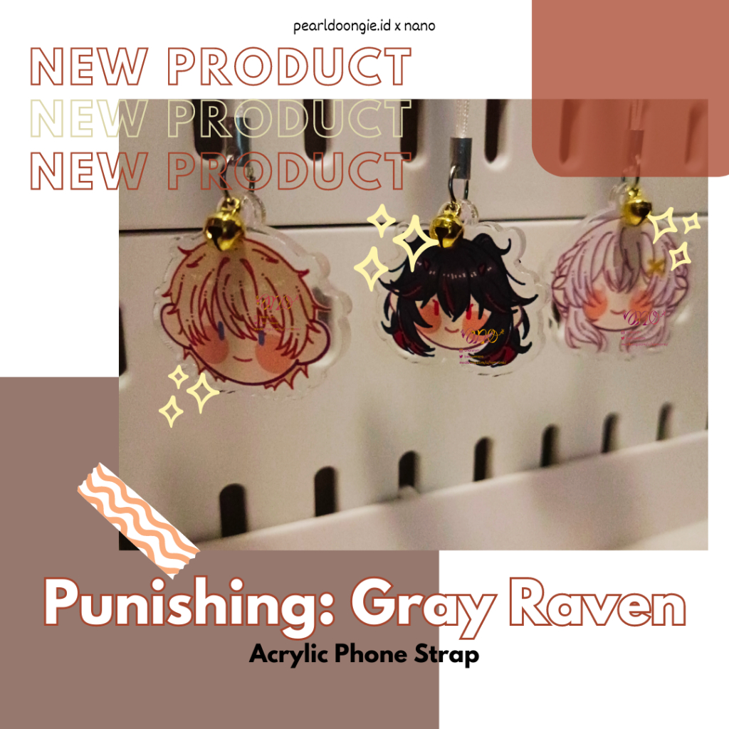Punishing Gray Raven Phone Strap Gray Raven Squad by pearldoongie.id x nano