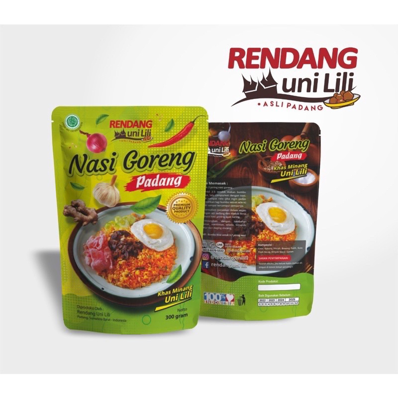 

BUMBU NASI GORENG PADANG INSTAN BY RENDANG Uni Lili