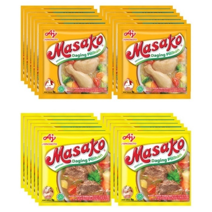 

Masako Ayam Sapi Perisa Masakan Instant @9gr