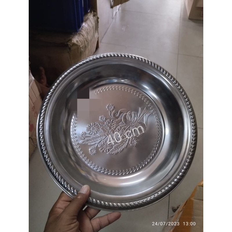 NAMPAN BULAT STAINLESS STEEL 40CM