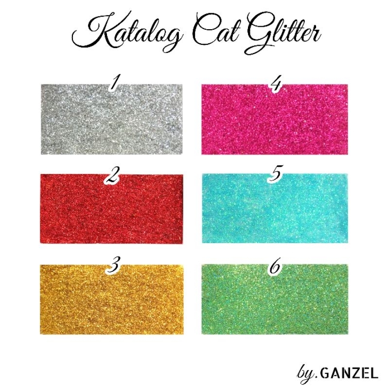 Thebettles Cat Glitter Siap Pakai (40Ml) Mengkilap Untuk Lukis Kain Kulit Sepatu Kanvas Jeans Tas