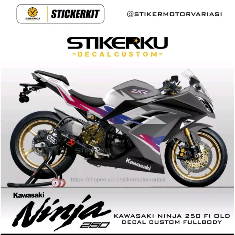 DECAL NINJA250FI / DECAL KAWASAKI / STICKER NINJA FI  / FULLBODY