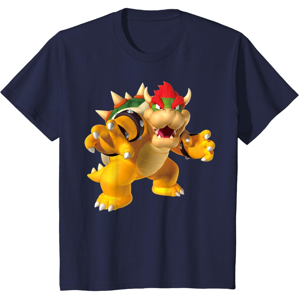 Kaos Baju T-Shirt Anak Super Mario Bowser 3D Poster T-Shirt