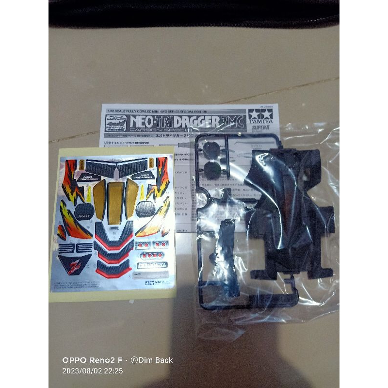 Bodi Tamiya 95508 Body Neo Tridager Tridagger Zmc Carbon + Decal + Box