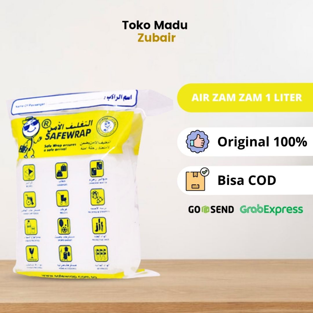 

Air Zam Zam 1 Liter Original Zamzam Water Kemasan Jerigen Oleh Oleh Haji dan Umroh