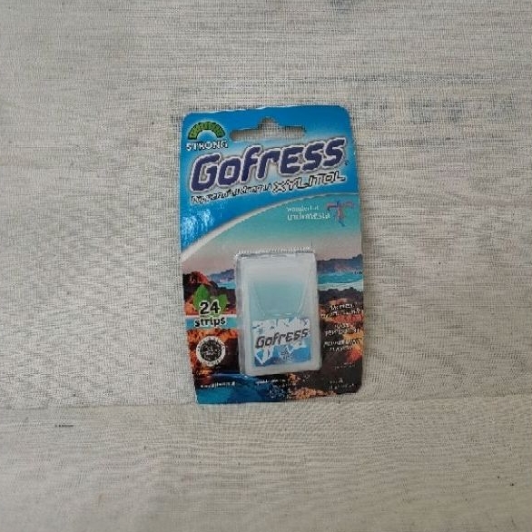 

GoFress Xylitol PEPPERMINT FLAVOR 50 mgr , permen go fress BIRU