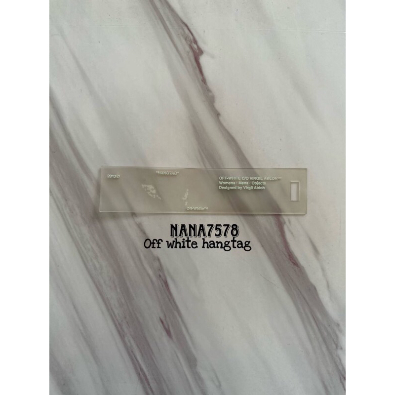 

Off white hangtag tag