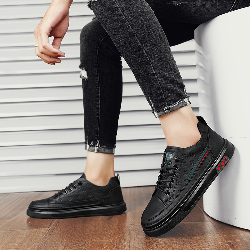 LIMITED Leedoo Sepatu Kulit Pria Sneakers Pria Casual Sepatu Kerja Kuliah Fashion Kekinian Sepatu