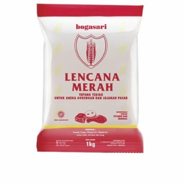 

Terigu Lencana Merah Trans 1000 Gr / Tepung Terigu / Lencana Merah