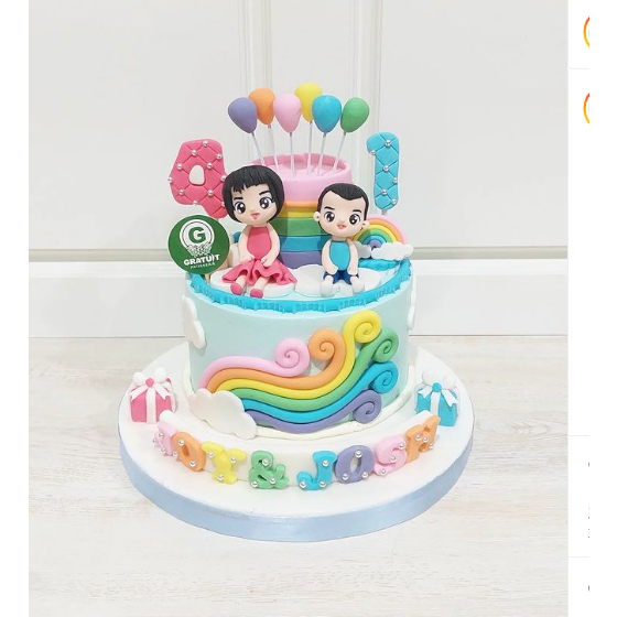 

CAKE TEMA FIGUR UK 15CM / KUE ULANG TAHUN CUSTOME