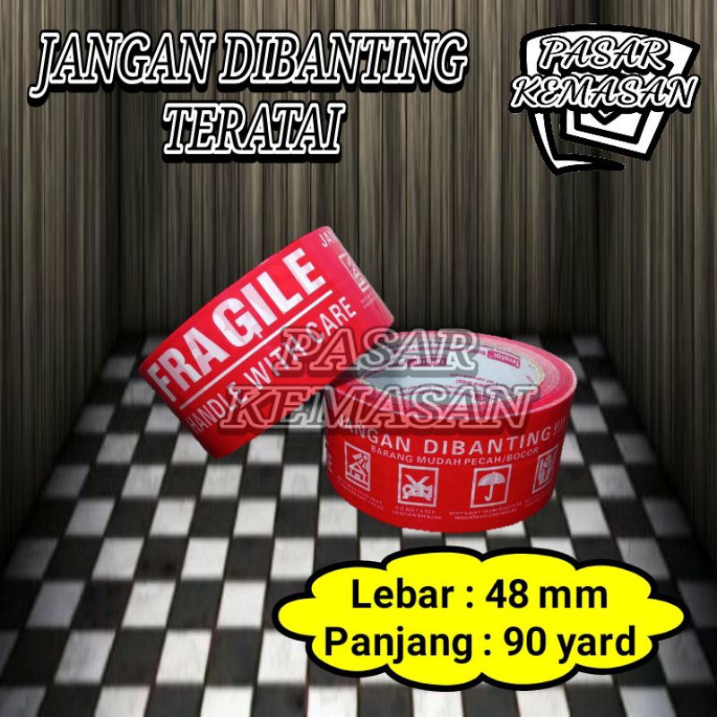 

ISOLASI JANGAN DIBANTING LAKBAN FRAGILE MERAH TERATAI