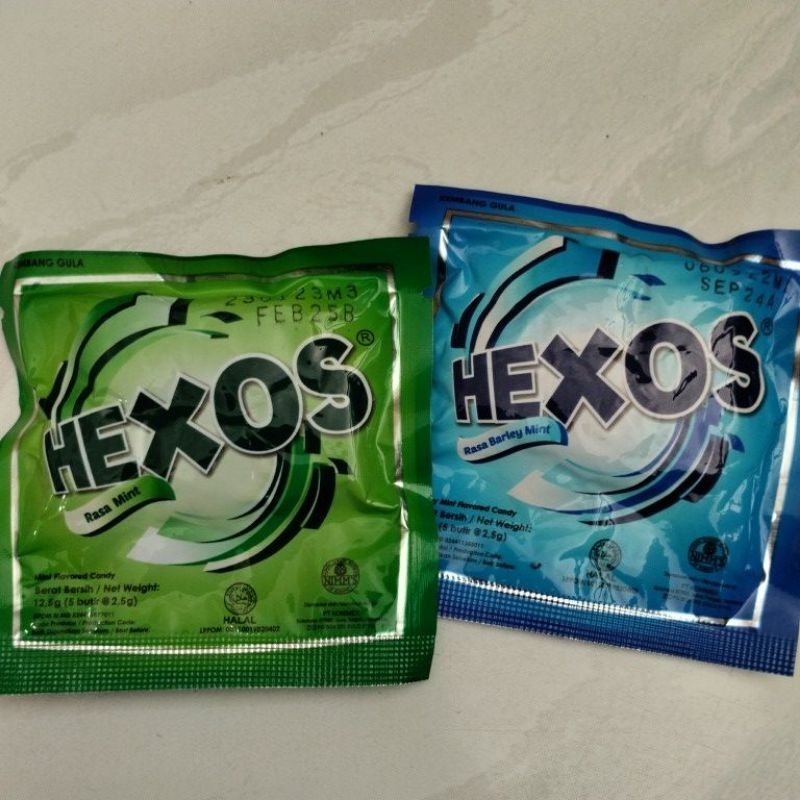 

Hexos Permen Sachet Isi 5 Butir / Rasa Mint / Rasa Barley Mint