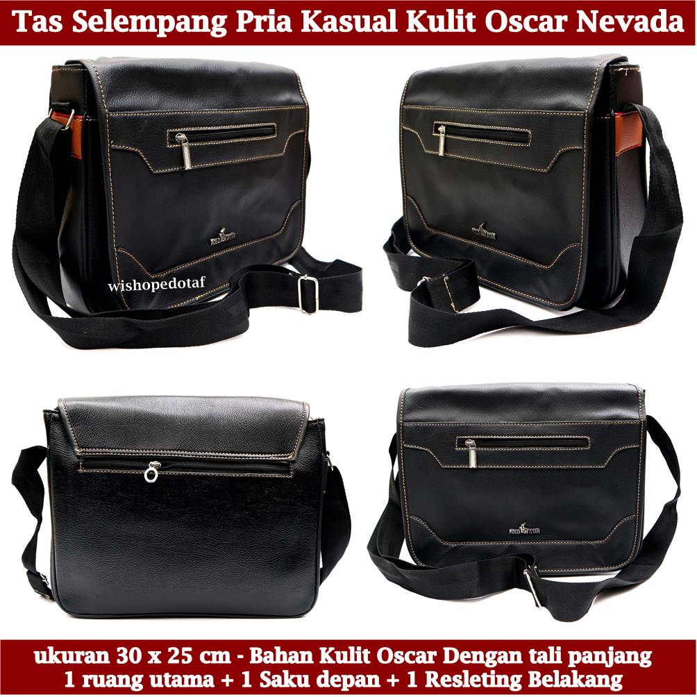 Tas Formal selempang Kulit Pria Nevada Medium