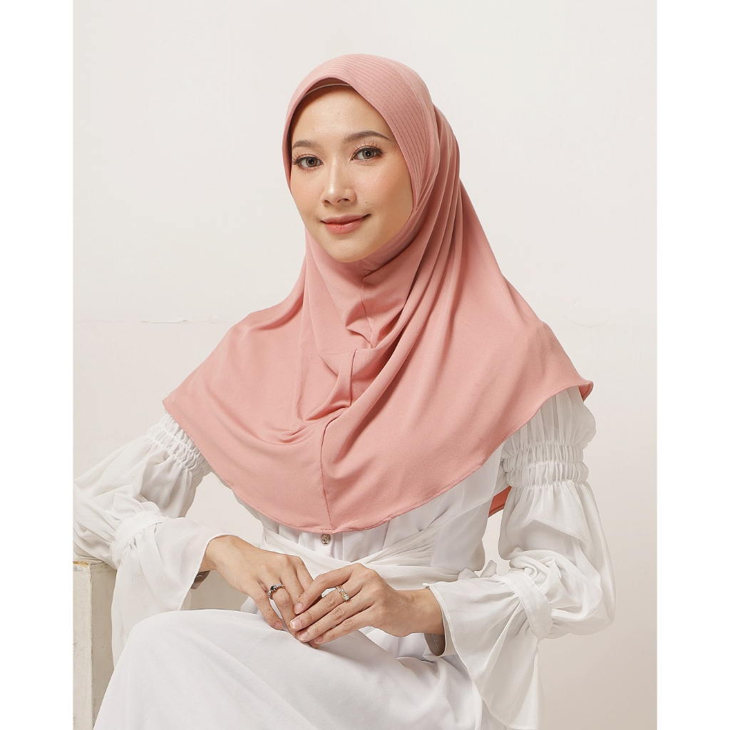 Miyaz Official Shop Bergo Hamidah Kerudung Instan Olah Raga Pet Antem Kaos Jersey