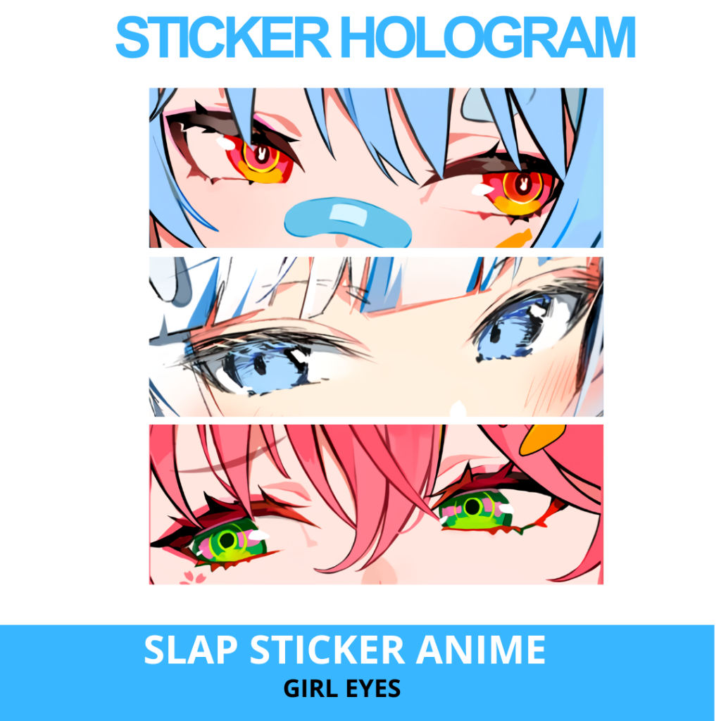 

Slap Sticker Hologram Anime Girl