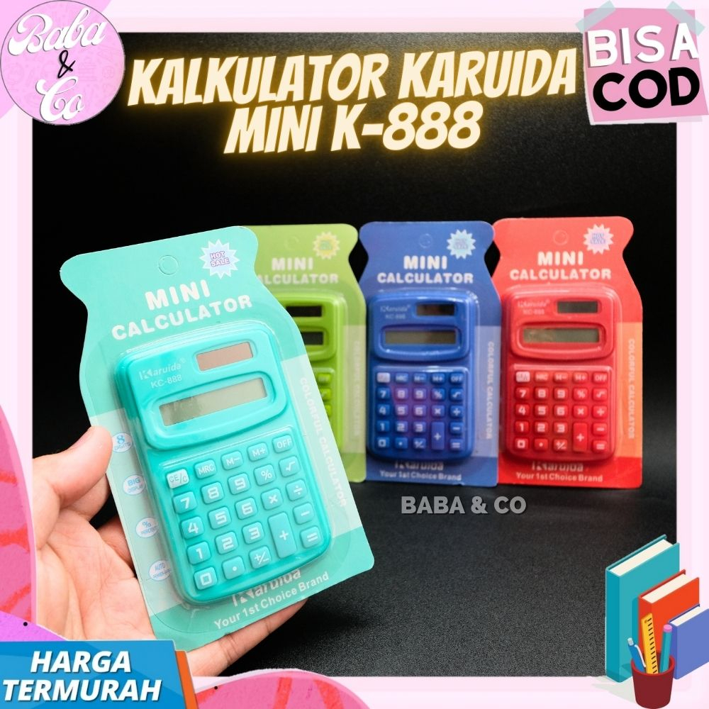 

KALKULATOR KARUIDA MINI K-888 CALCULATOR 12 DIGIT MURAH UKURAN KECIL