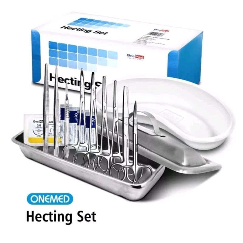 Hecting Set Onemed/ alat bedah minor untuk menjahit luka/ set untuk menjahit luka