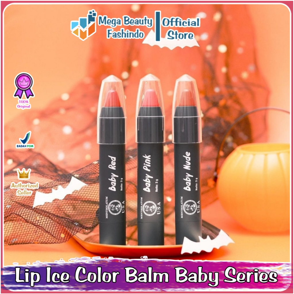 Lip Ice Baby Color Series | Baby Nude | Baby Pink | Baby Red | Lip Balm