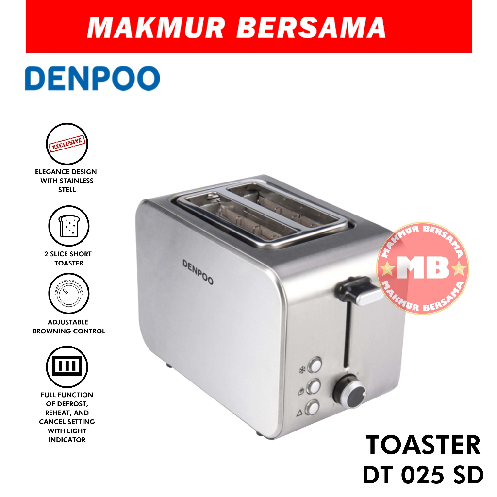 Denpoo Toaster Roti DT 025 D