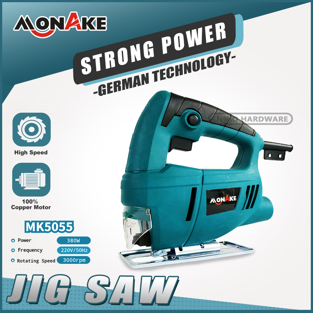 MONAKE Alat Jerman Mesin Jigsaw Gergaji Triplek Potong Kayu Listrik Jig Saw Machine