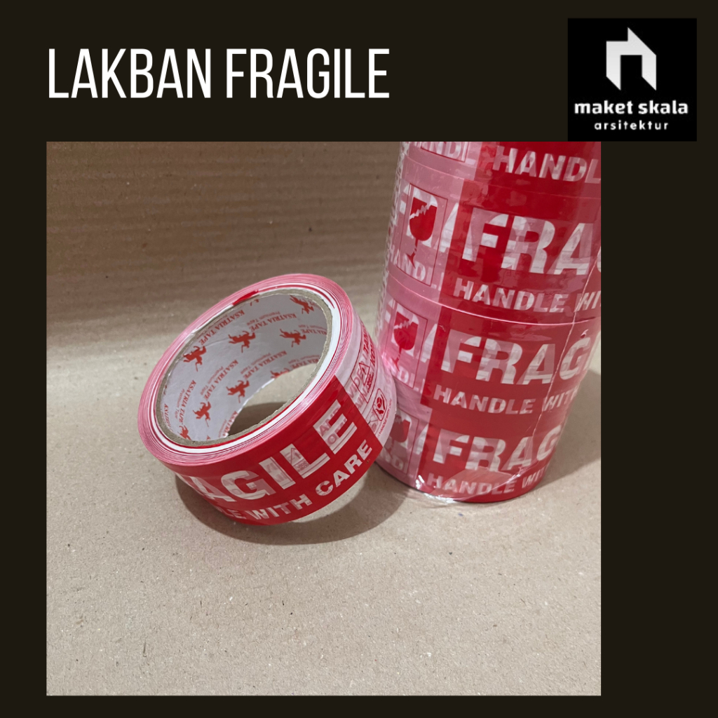 

Lakban Isolasi FRAGILE / Jangan Dibanting