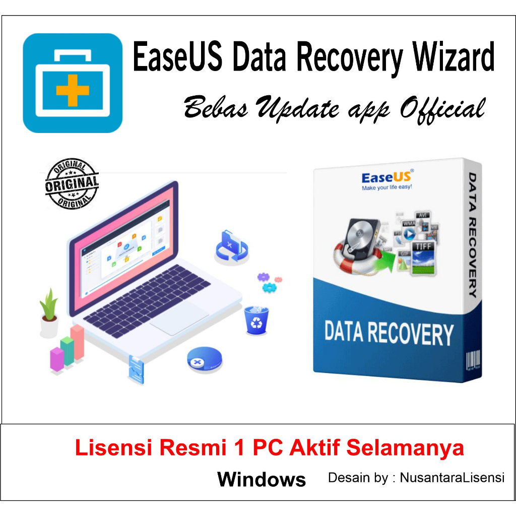 Easeus- EaseUS Data Recovery Wizard - Lisensi Original Lifetime