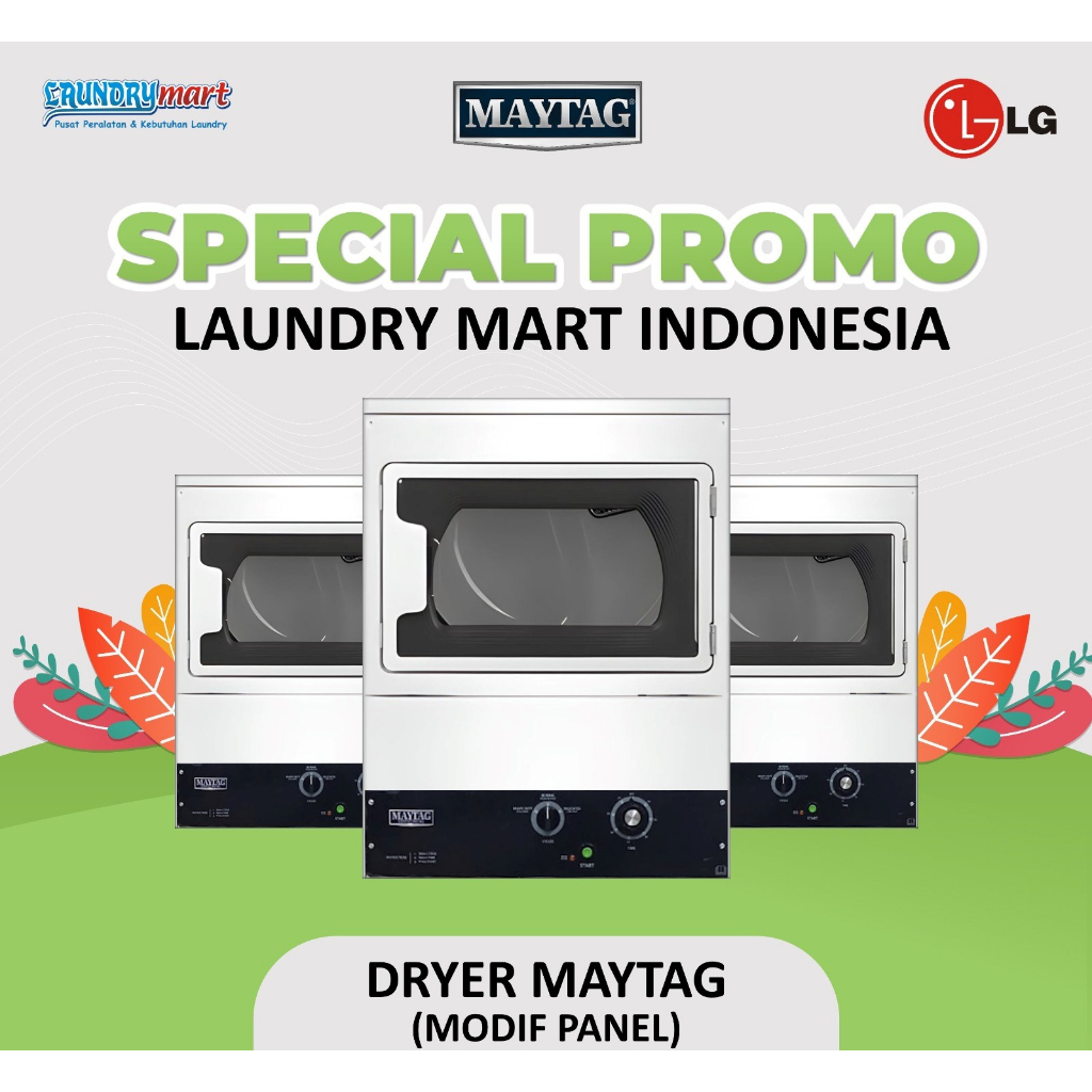 MESIN PENGERING LAUNDRY GAS MAYTAG MDG20 15KG