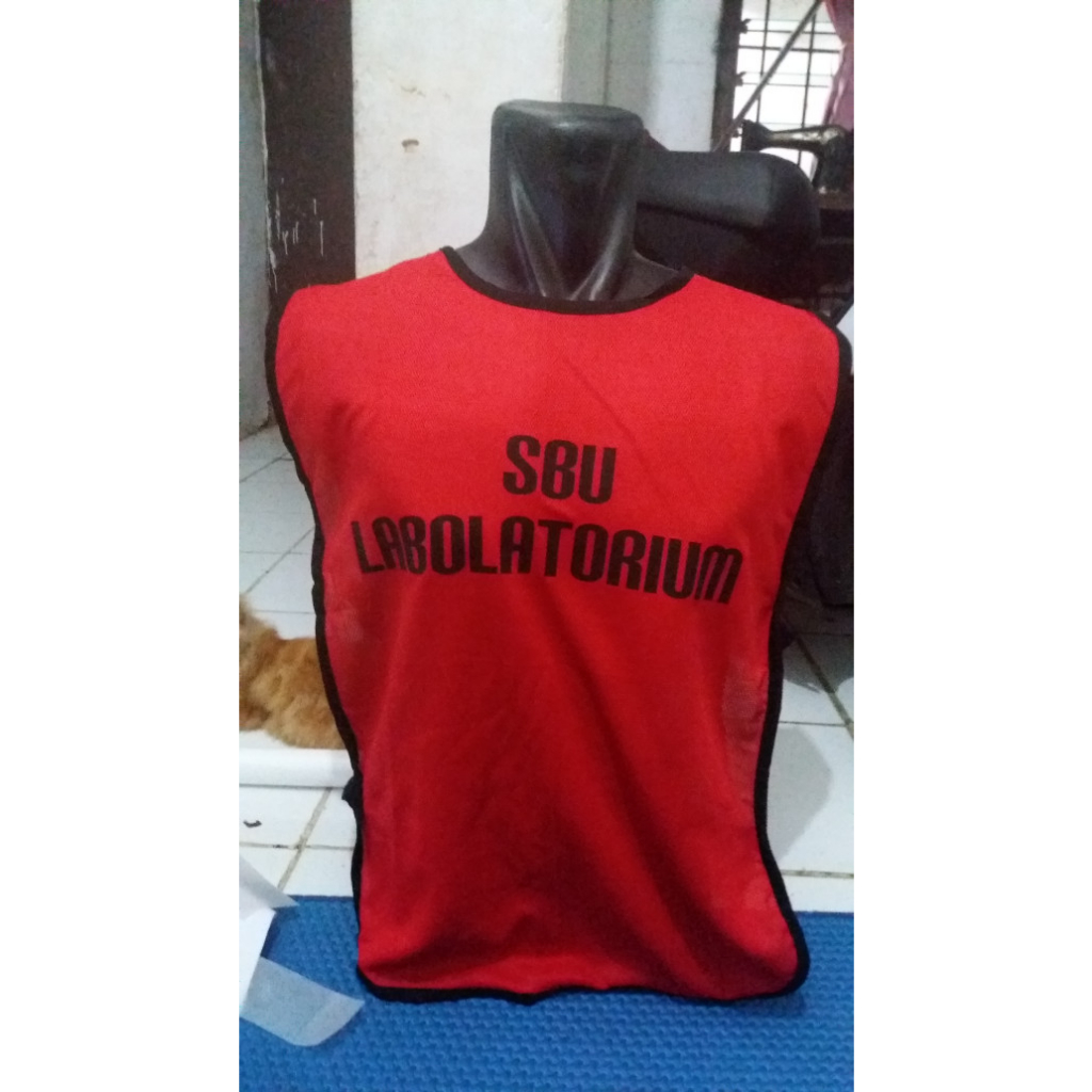 rompi bola/futsal karet custom name lusinan