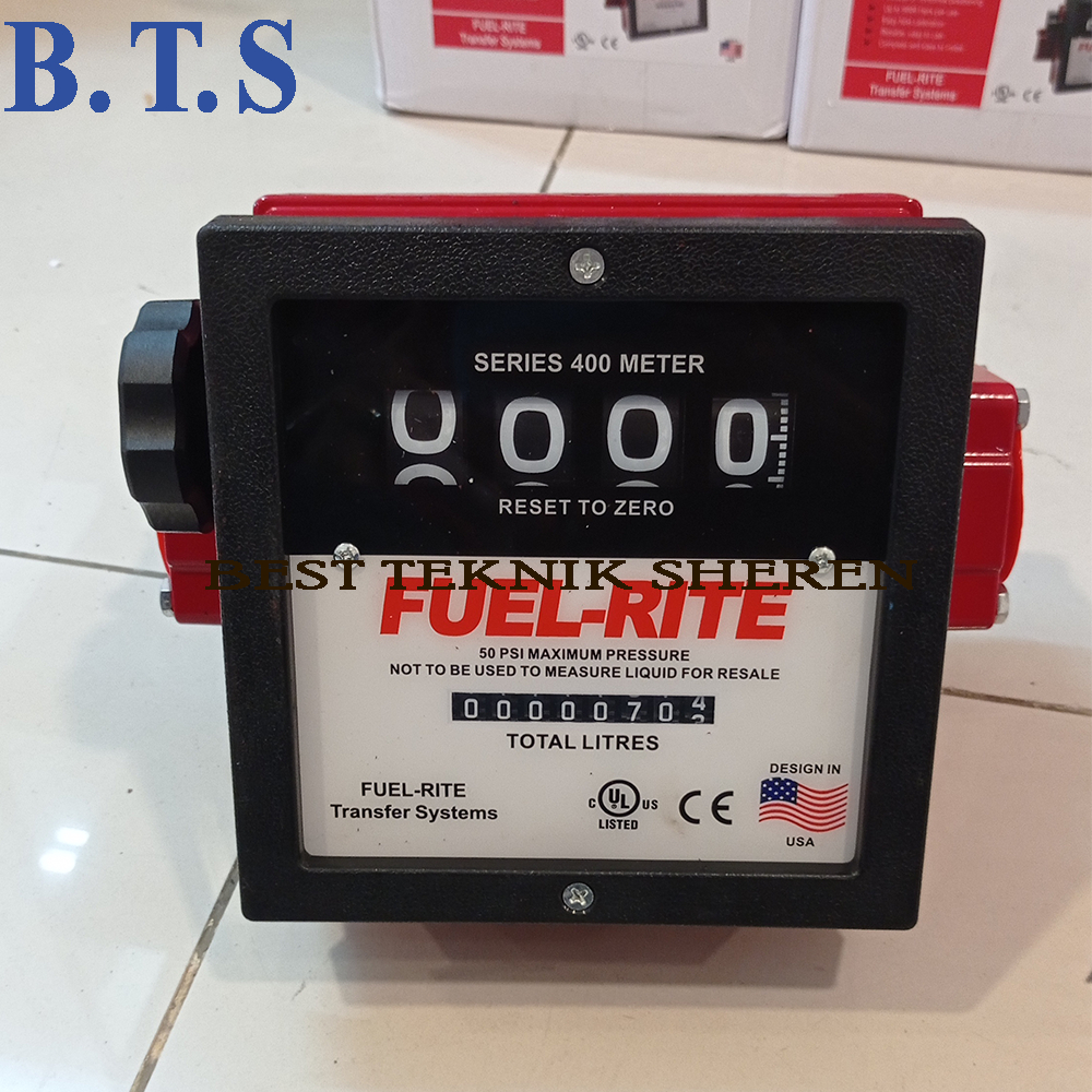 FLOW METER FUEL RITE 4 DIGIT / FLOW METER SOLAR 1,5 INCH / FLOW METER SOLAR BENSIN FUEL RITE 1,5 INC