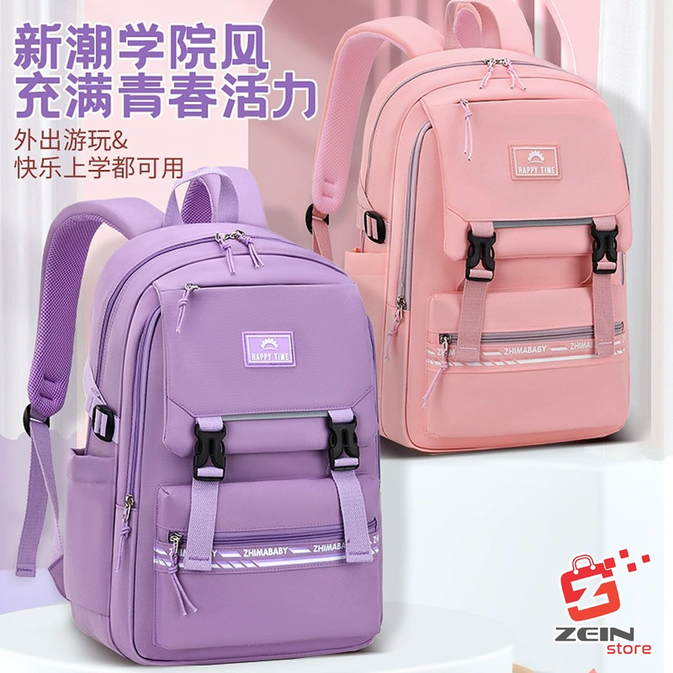 ZHIMA BABY 2298 Ori9inal 100% - Tas Ransel Sekolah Import Best Quality - Tas Ransel Korea - Ransel Anak Sekolah SD SMP SMA